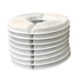 thumbnail image 1 of 8-Pack Pet Water Dispenser Replacement Filters - 12.5cm Diameter Round Filters with Cotton, Activated Carbon & Resin for Removing Hair, Debris & Dirt - Compatible with Most Cat & Dog Water Fountains, 1 of 7