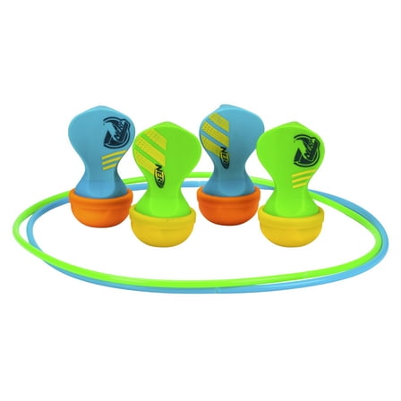 NERF Soft Tip Lawn Darts - Fun Outdoor Family Yard Game - Adults   Kids Soft Tip Lawn Dart Set - Perfect for Camping, Backyard   Outdoors - Includes (4) NERF Soft Tipped Lawn Darts   (2) Targets