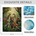 thumbnail image 3 of Diamond Art Kit for Adults, Jungle Animal Friends Gathering Diamond Painting for Adults Beginners, 5D DIY Diamond Art Painting Kits, Colorful Diamond Painting Craft for Home Decor 12x16, 3 of 7