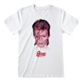 thumbnail image 1 of David Bowie - Camiseta Aladdin Sane para Adultos Unisex (Blanco), 1 of 2