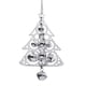 thumbnail image 3 of Adornos navideños, árbol de Navidad, carillón de viento, accesorios, decoración, regalos, campanas de viento navideñas Plata, 3 of 9
