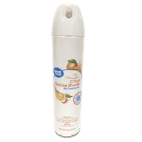 Great Value Aerosol Air Freshener, Citrus Sunrise Shores, 8 oz