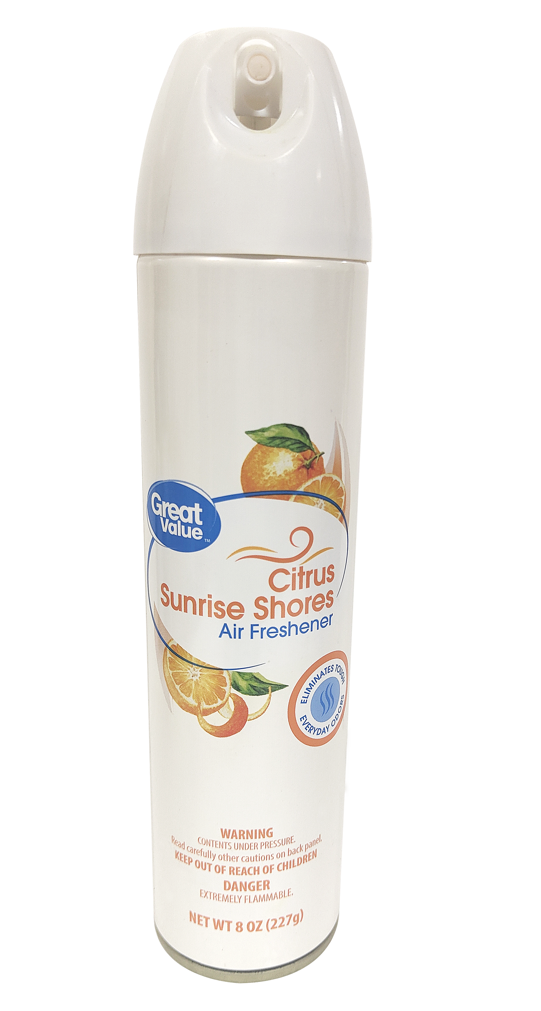 Great Value Aerosol Air Freshener, Citrus Sunrise Shores, 8 oz