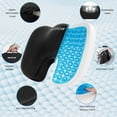 thumbnail image 2 of NEXPOW Cojín de Asiento con Espuma Viscoelástica, Cojín de Automóviles y Gel Refrescante, Alivio del Dolor de Coxis y Espalda, para Silla de Oficina, Coche y Casa, 2 of 7
