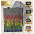 thumbnail image 2 of S4E Men's Pride Gay LGBTQ Rainbow T-Shirt Medium Charcoal, 2 of 4