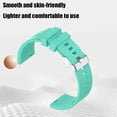 thumbnail image 4 of LWVITH 20mm Quick Release Silicone Watch Band Replacement Strap for Apple Watch Samsung Galaxy Watch Easy Install Sport Strap Comfortable Adjustable White Mint Green Purple Pink, 4 of 6