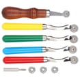 thumbnail image 4 of Spacing Marking Wheel5Pcs Leather Over‑Stitch Marking Leather Over Stitch Marking Wheel Leather Stitching Wheels Class Leading Features, 4 of 8