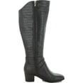 thumbnail image 2 of LifeStride Womens Oakley Wide Calf Block Heel Knee-High Boots, 2 of 3