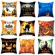 thumbnail image 5 of Style 2 Funda de almohada de Halloween con dibujos de calabaza y murciélago, funda de almohada de feliz Halloween para sofá, cama, funda de cojín decorativa de 18x18 pulgadas, 5 of 5