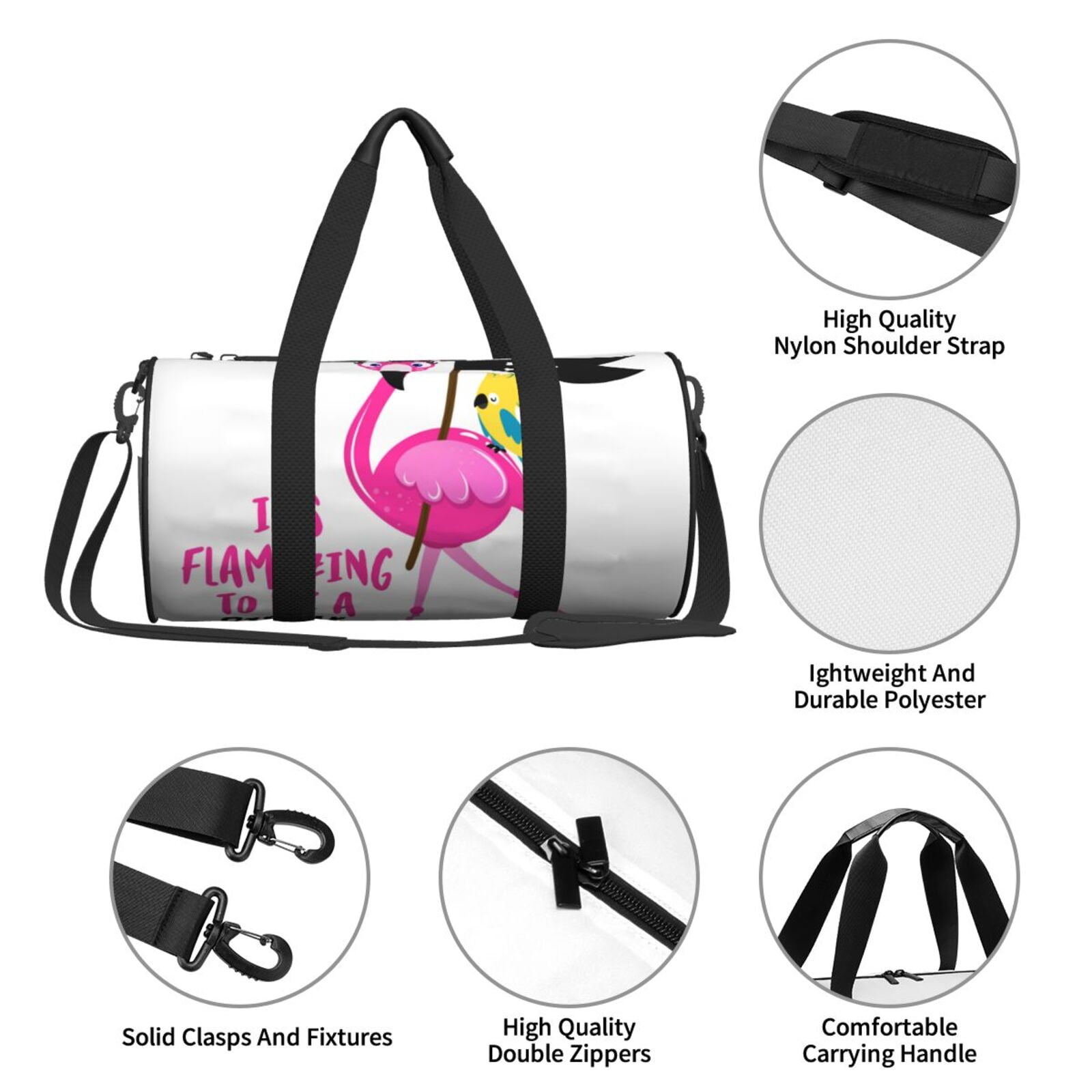 Vsdgher It'S Flamazing To Be A Pirate 45L Foldable Duffel Bag, Sports Gym Bag,Overnight Bag, Portable Weekender Bag for Airplanes