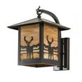 thumbnail image 4 of Meyda Tiffany 198827 Seneca Deer Creek 16" Tall Hand Made Wall Sconce - Brown, 4 of 4