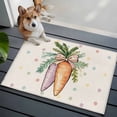 thumbnail image 4 of Rectangle Area Rug 2x3ft, Cartoon Easter Watercolor Radish on Linen Non-Slip Non-Shedding Floor Mat, Color Polka Dot Washable Sturdy Carpet for Living Room Bedroom Home Decor, 4 of 9