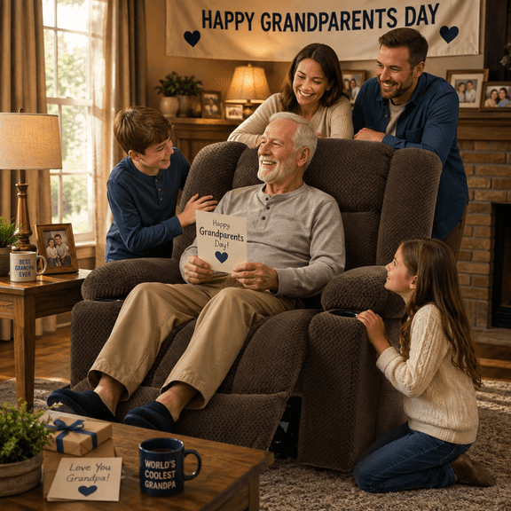 Power Lift Recliner Chair for Elderly with Heating & Vibration Massage, Large Wide Heavy Duty Extended Footrest for Big & Tall, 2 Cup Holders & Side Pockets Plush Flannel