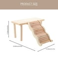 thumbnail image 7 of MRLESS Hamster Climbing Ladder Wooden Platform for Small Pets & Birds, 7 of 7