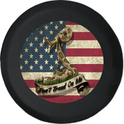 Don't Tread on Me Merica Freedom Offroad Adventure Lifted USA Spare Tire Cover fits Jeep RV & More 28 Inch
