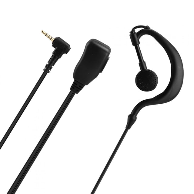 YLSHRF 2PCS ABS 3.5mm Headset, Single Listening Ear-hanging Headphone For Two-way