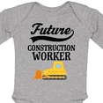 thumbnail image 4 of Inktastic Construction Worker Boys Future Boys Long Sleeve Baby Bodysuit, 4 of 5