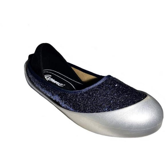 Balerina para dama Roommie Gliter Marino Doble Suela Medida 26 CM