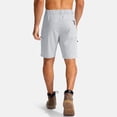 thumbnail image 3 of Nestiefly Golf Shorts for Men Lightweight Water-Resistant Flat Front Flex Solid Casual Mens Dress Shorts with Pockets Light Gray L, 3 of 4