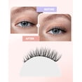 thumbnail image 5 of Half Lashes Natural Corner Eyelashes Wispy Natural Look Clear Band 3/4 Lashes Half-01, 5 of 13