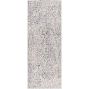 Hauteloom Dingwall Living Room, Bedroom Area Rug - Traditional - Gray, Medium Gray, Blue - 2' x 3'3