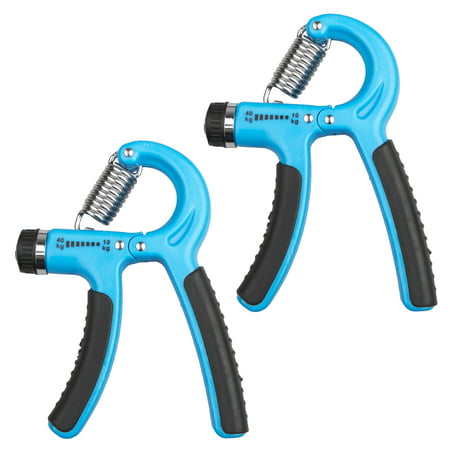 2-Pack Different Resistance (22-88 Lbs/11-132 Lbs) Hand Grip Strengthener Adjustable Strength Trainer for Men Forearm Grip Workout Non-Slip Gripper for Athletes Rock Climbers Kids (Best Hand Grip Strengthener)