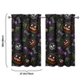 thumbnail image 4 of Halloween Themed Kitchen Curtains 2 Pack, Featuring Skeleton and Spider Web Design, Gothic Rod Pocket Tier Curtains 27.5x39in(70x99cm)Kitchen Curtains, 4 of 4