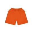 thumbnail image 3 of Yartina Kids Basketball Mesh Shorts Boys Sport Knee Length Bottoms Inner Drawstring Booty Shorts Gym Orange 28, 3 of 5