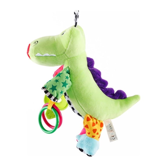 XZNGL Infant Toys 0-3 Months Baby Car Seat Toys with 32 Music and Teether, Infant Soft Plush Rattle, Early Development Hanging Stroller Croc-Odile Toys for 0-3 Age Kids Boys Girls Gifts