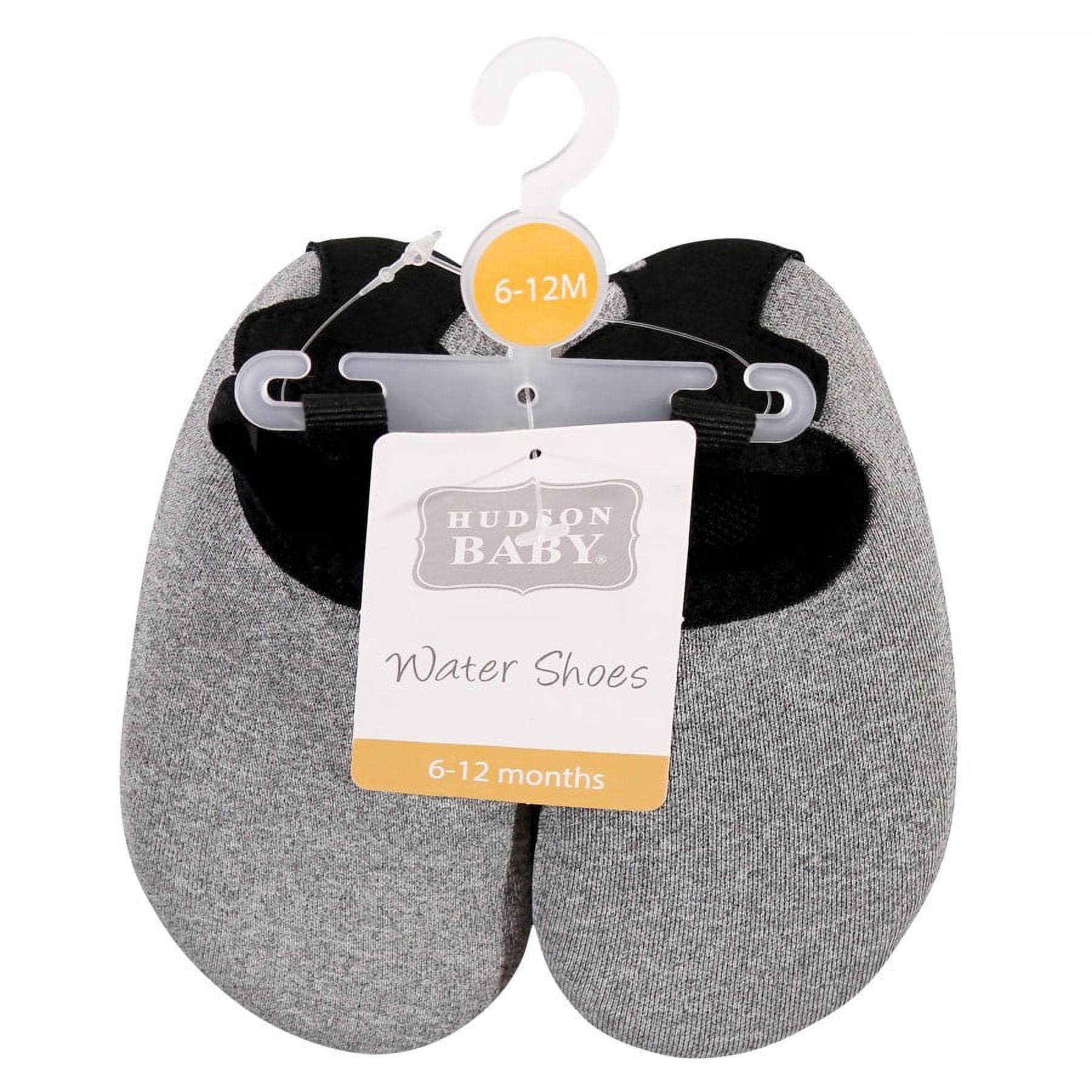 Hudson Baby Infant and Toddler Water Shoes for Sports, Yoga, Beach and Outdoors, Heather Gray, 9-10 Toddler