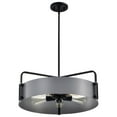 thumbnail image 2 of Nuvo Lighting Altos 5 Light Large Pendant - Gray and Matte Black Finish, 2 of 14