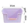 thumbnail image 3 of Semi Open Durable Kitten Sandbox for Pet Accessories Travel Puppy Violet, 3 of 7