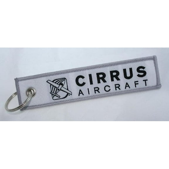Cirrus Pilot Aviation Key Chain - Cirrus Aircraft - Woven Key Tag - Aircraft Airplane Cirrus