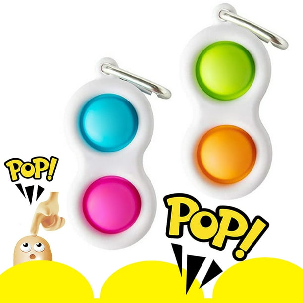 Lelaffet Popits Pop Push Popping Bubble Fidget Sensory Among Toys Pop Game for Boys 2 pcs