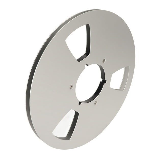 1/4 10 Inch Empty Tape Reel, Full Aluminum Blank Tape Reel To Reel Recorder  Empty Takeup Reel With 3 Hole Wind Resistance Holes, For Nab Reel To Reel  Tape Players 