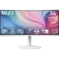 thumbnail image 1 of MSI Modern MD342CQPW Monitor LCD con Pantalla Curva UW-QHD de 34", 21:9, Negro, Blanco, 1 of 5