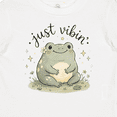 thumbnail image 4 of Inktastic Just Vibin' Frog Girls Baby T-Shirt, 4 of 5
