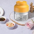 thumbnail image 4 of Teissuly Clearance Wireless Portable Food Chopper,Small Electric Food Processor For Garlic Veggies ,Dicing, Mincing & Puree , Baby Food Maker(100ml)(Yellow, ) Teissuly WER2023081500918, 4 of 6
