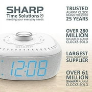 DreamCaster by Sharp Sound Machine Digital Alarm Clock Bluetooth Speaker 6 Sleep Sounds Blue LED Display
