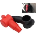 thumbnail image 2 of HUGFEGWE 6PCS Car Battery Pole Cover, PVC Rubber Battery Pole Cover Battery Terminal Cover Positive and Negative Terminal Cover Insulation Protective Cap Battery Terminal Insulating CJ25311-3431, 2 of 9