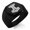 Black, variant on Stainless Steel Mjolnir Thor's Black Skull Hammer Engraved Hexagon Crest Flat Top Biker Style Polished Ring