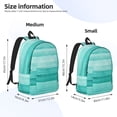 thumbnail image 4 of Daiia Teal Turquoise Vintage Canvas Backpack for Men and Women ,Hiking Backpack,Travel Laptop Bag for School,Large Capacity Backpack, 4 of 8
