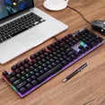 thumbnail image 3 of Combo de ratón y teclado con cable HXSJ L300 Teclado retroiluminado RGB N-key, 3 of 8