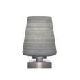 thumbnail image 1 of Luna Accent Table Lamp Shown In Graphite Finish With 6" Gray Matrix Glass, 1 of 1