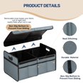 thumbnail image 3 of Organizador YSSOA para maletero de coche, plegable, 50 L, impermeable, Oxford, 3 of 8