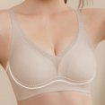 thumbnail image 4 of Gymayou Women Seamless Wireless T-Shirt Bra Deep V Neck Comfort Everyday Lingerie Adjustable Thin Strap Smooth Support Bralette No Underwire Soft Pink S, 4 of 6