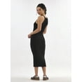 thumbnail image 2 of No Boundaries Ribbed Racerback Tank Midi Dress, Women's, 2 of 4