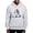 Ash Gray, variant on - Skeleton Playing Hockey Facing - Pullover Hoodie, Hooded Sweatshirt