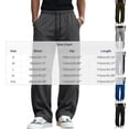 thumbnail image 7 of StSilkitty Mens Wide Leg Sweatpants Elastic Waist Drawstring Sweat Pants Gym Athletic Running Trousers with Pockets, 7 of 7