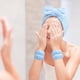 thumbnail image 5 of Muñequeras y diademas para lavarse la cara Maquillaje para niñas y mujeres para evitar derrames de líquidos Juego de 4 piezas, 5 of 6